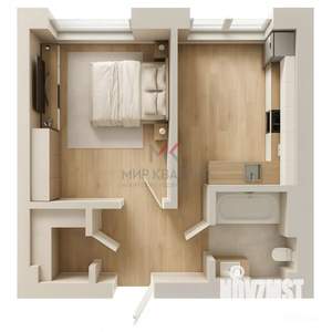 1-к квартира, вторичка, 38м2, 5/16 этаж